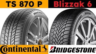 Continental WinterContact TS 870 P vs Bridgestone Blizzak 6 [upl. by Acessej]