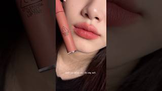 Review 3ce velvet lip tint songiagoc 3ce 3cewalkandtalk 3cecashmerenude makeup [upl. by Neleb]