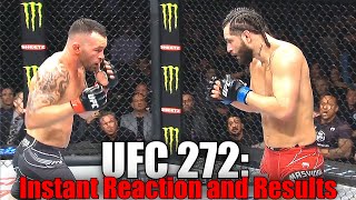 UFC 272 Reaction and Results [upl. by Fesoy]