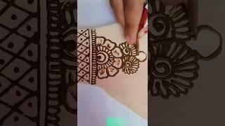 Easy mehndi design henna mehndi easy shorts youtubeshorts trending [upl. by Britt]