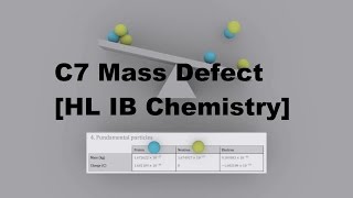 C7 Mass Defect HL IB Chemistry [upl. by Karry]