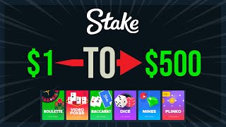 The 1 TO 500 Stake Challenge SUCCESS [upl. by Ltsyrk233]