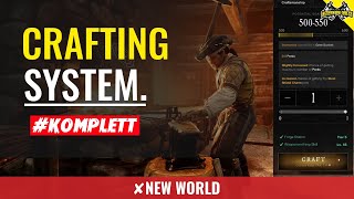 New World MMO  Das CRAFTINGSYSTEM Edelsteine Effekte Ausrüstung [upl. by Jochbed]