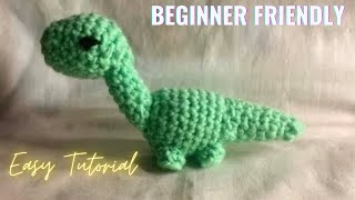 HOW TO CROCHET EASY MINI BRACHIOSAURUS [upl. by Oletha976]