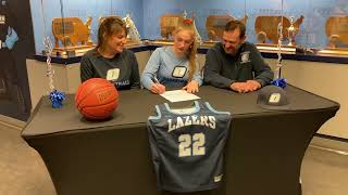 Lauren signs her letter of intent to OCC 124 [upl. by Curran34]