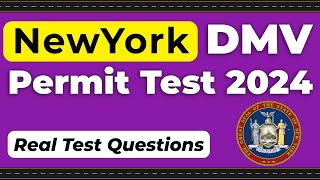 DMV Permit Test 2024 New york  Real test Questions [upl. by Suired305]