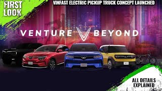 VinFast Electric Pickup Truck Concept Launched At 2024 CES Explained All Spec Features And More [upl. by Rupert]