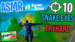 ASMR Gaming 😴 Fortnite Snake Eyes Tryhard Relaxing Gum Chewing 🎮🎧 Controller Sounds  Whispering 💤 [upl. by Osicran]