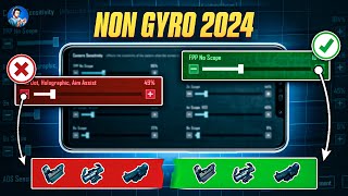 🔥MAKE YOUR PERFECT NON GYRO SENSITIVITY 2024  BEST NON GYRO SENSITIVITY FOR LASER SPRAY BGMIPUBG [upl. by Asiel874]