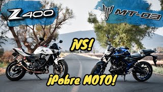 ¡La REYNA de los 400cc🔥 Z400 vs MT 03😨💯 ¡Pobre MOTO 🥵 Aguacate Motovlogs🥑 [upl. by Pris851]