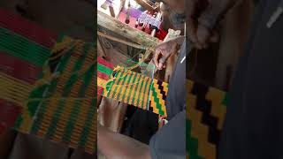 Kente weaving at Bonwire Ghana [upl. by Tanner]