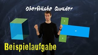 Oberfläche Quader berechnen  Beispiel einfach erklärt [upl. by Nylireg524]