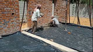 Ground floor PCC work TechniquesAnti terminateLaying polythene sheet work method MrViju1212 [upl. by Nurse327]