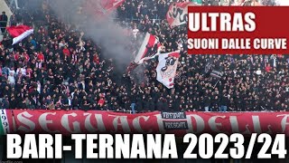 BariTernana Serie B 13012024 VIDEOTIFO CURVA NORD BARI [upl. by Kee]