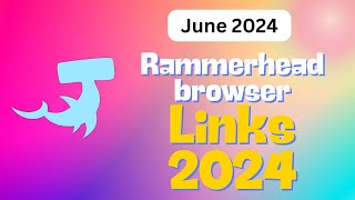 Rammerhead Browser links 2024  Proxy for School Chromebook 2024 [upl. by Gamali]