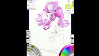 Artrage Watercolour Painting Time Lapse [upl. by Leynwad]