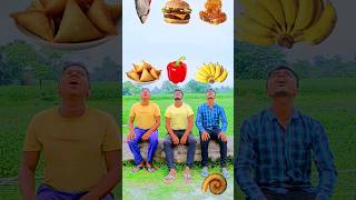 Eating biscuits honey icecream banana singara vs Chilli Shikhar amp fish  VFXvideo shots [upl. by Gemini]