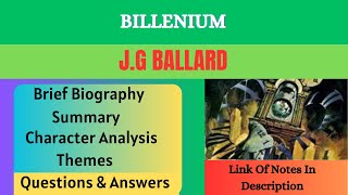 Billennium by jg ballard billennium short story  billennium  billennium summary [upl. by Moshe842]