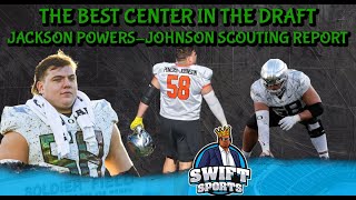 Best Center in NFL Draft  Jackson PowersJohnson Scouting Report  Bears [upl. by Anabelle]