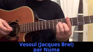 Vesoul Jacques Brel cover  reprise guitare 1968 [upl. by Arbrab]