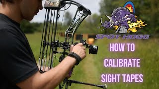 HOW TO Calibrate Your Spot Hogg Sight Tape  Instructional [upl. by Yatzeck]