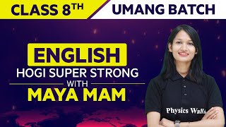 Class  8th English Demo lecture by Maya Maam  Umang Batch [upl. by Naujahs179]