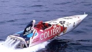 Offshore Powerboat  1987 2000 HP Colibri Elf Didier Pironi  Tribute Video [upl. by Jacob]