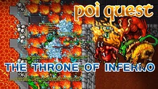 Tibia The Throne of Inferno Infernatil  The Pits Of Inferno Quest [upl. by Yerahcaz]