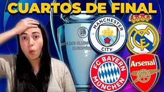 🔵MANCHESTER CITY🆚REAL MADRID⚪🔴BAYERN MUNICH🆚ARSENAL🔴REACCIÓN DE COLOMBIANA  Cuartos CHAMPIONS🏆 [upl. by Mahda]