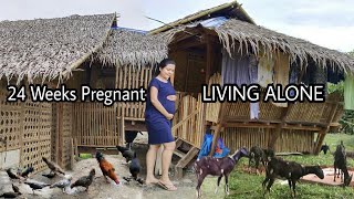 6 months pregnant LIVING ALONE my life after getting married [upl. by Nylecsoj361]