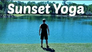 Yoga for Complete Beginners  30 min Sunset Yoga Class beginneryoga [upl. by Nickolaus]