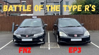 WHATS THE BETTER CIVIC TYPE R  EP3 VS FN2 [upl. by Bearnard]