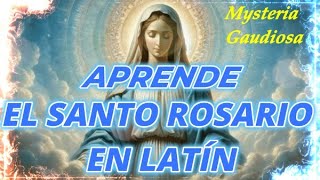 APRENDE A REZAR EL SANTO ROSARIO EN LATIN PRONUNCIACIÓN ECLESIÁSTICA [upl. by Wilhelmine]