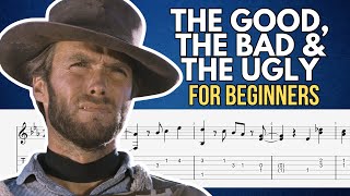 The Good The Bad amp The Ugly Easy Guitar Tab [upl. by Lehcar729]