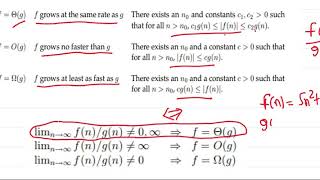 Asymptotic Notations using Limits [upl. by Alyworth893]