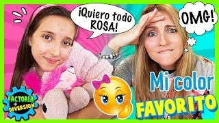 NOA y su COLOR FAVORITO 😜 ¡¡Yo QUIERO que TODO sea rosa 💖 HISTORIAS DIVERTIDAS con mi MADRE [upl. by Calica]