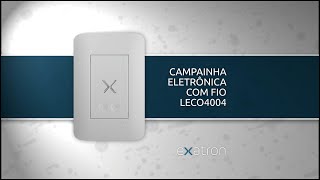 Campainha Eletrônica com Fio  LECO4004 [upl. by Ahteres153]