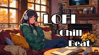 🍂 Autumn Fireplace Vibes 🔥 – Cozy Lofi Chill Music for Relaxing amp Studying 🎧 [upl. by Elia]