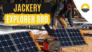 Jackery Explorer 880 and SolarSaga 100W Solar Panel Solar Generator Kit Customer Review [upl. by Pierrette]