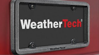 WeatherTech License Plate Frames UpClose Look [upl. by Jovita]