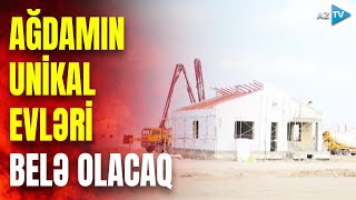 Ağdamda evlərin görünüşü belə olacaq tikinti aparılan ərazidən EKSKLÜZİV GÖRÜNTÜLƏR [upl. by Nedac]