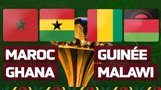 🔴🎥 Match LiveDirect  MAROC  GHANA 🇲🇦 🇬🇭  GUINEE  MALAWI 🇬🇳 🇲🇼  Groupe C  CAN 2022 [upl. by Alberto]