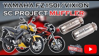 4 SC Project Exhaust on Yamaha Vixion Fz150i  with and without DB killer [upl. by Nazarius801]