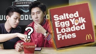 Mcdonalds Salted Egg Yolk Loaded Fries taste like [upl. by Aivek951]