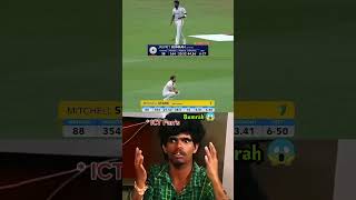 BUMRAH VS STARC TEST CRICKET STATS 🔥 shorts indvsaus cricket [upl. by Thalia]