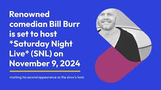 Bill Burr Returns to Host SNL After Election What to Expect [upl. by Keith]