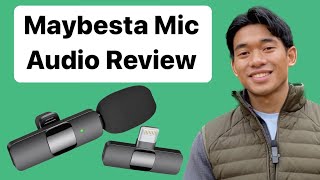 Amazon’s Choice Lav Mic Outdoor audio review of Maybesta Wireless Lavalier Microphone for Iphone [upl. by Annaya]