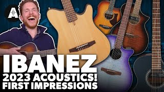 First Look at the New Ibanez 2023 Acoustics [upl. by Lenad501]