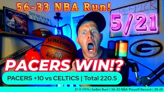 5633 NBA Playoff RUN  PACERS vs CELTICS Game 1 Prediction SPREAD amp TOTAL [upl. by Ettelegna519]