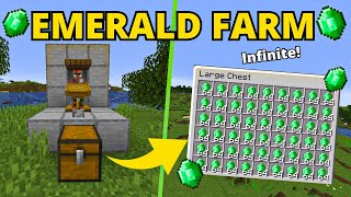 Minecraft INFINITE Emerald GLITCH  120 Emerald Farm Tutorial [upl. by Avram]